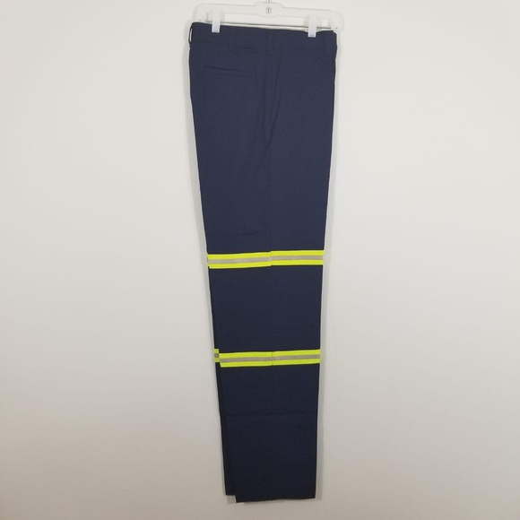 NEW Navy Blue Reflective Visibility Work Uniform Pants 34 and 38 - Picture 2 of 6